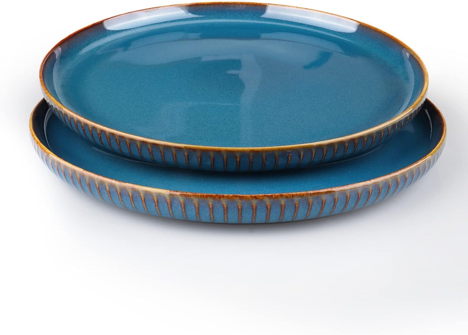 Thumbnail 4 de CSYY Star Light large dinner plates (10.5in) – blue porcelain set of 2 for dinner, pasta and salad