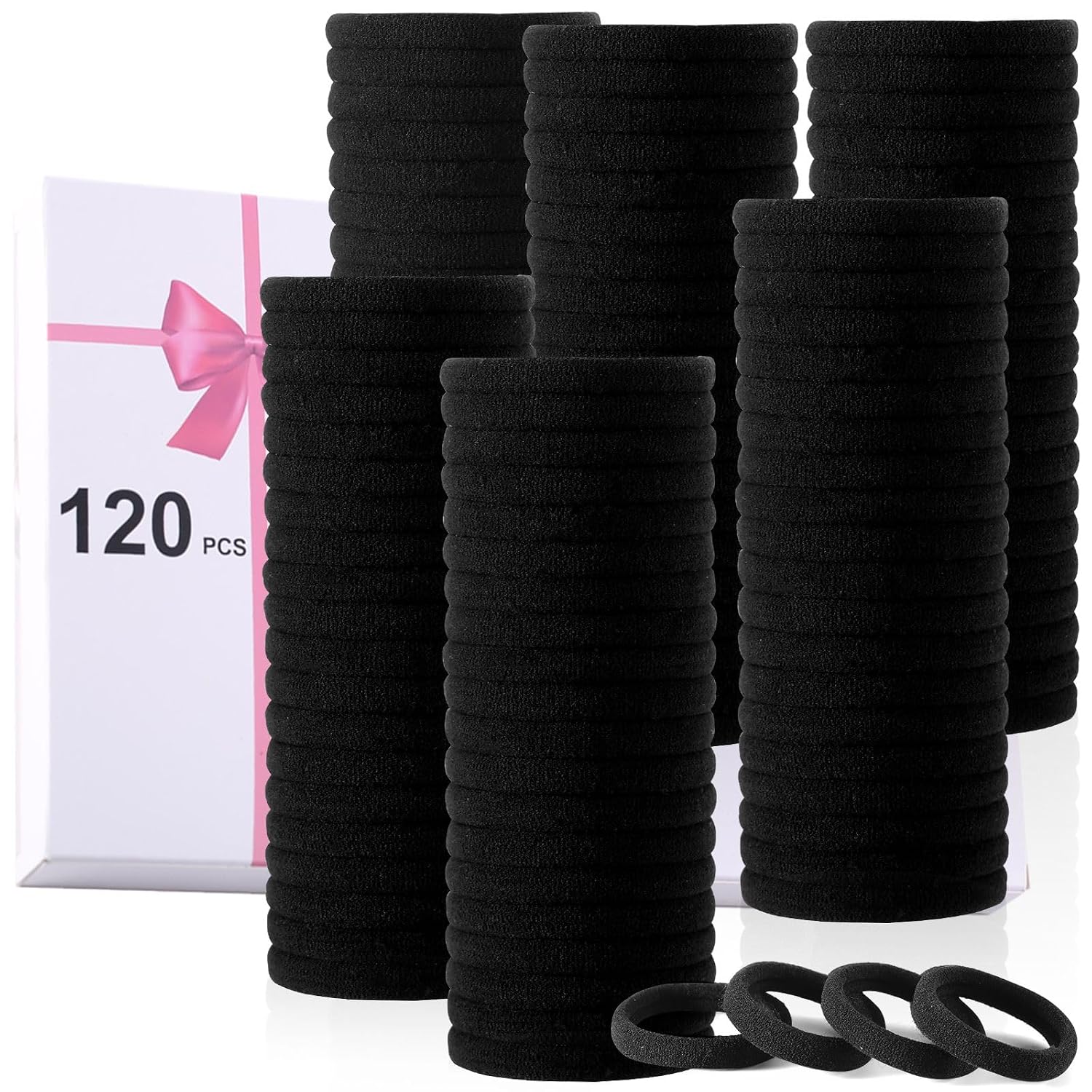 Detalle de LuSeren 120PCS Hair Ties ⚙