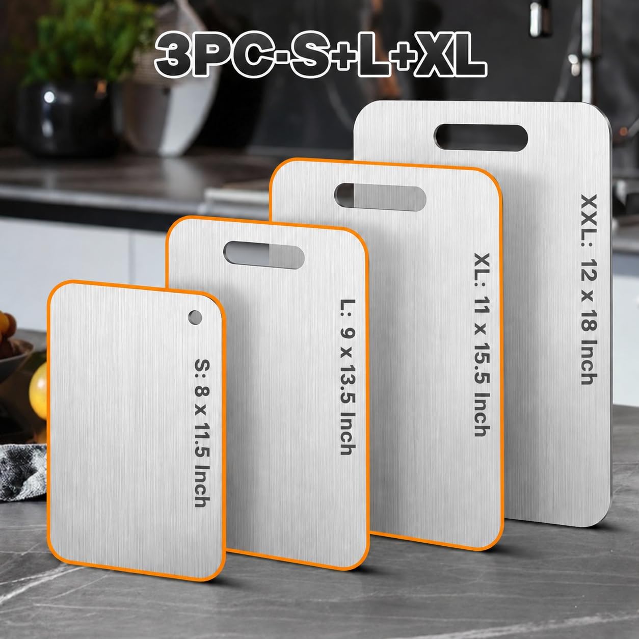 Detalle de Katori Titanium Cutting Board Set, 3-Piece