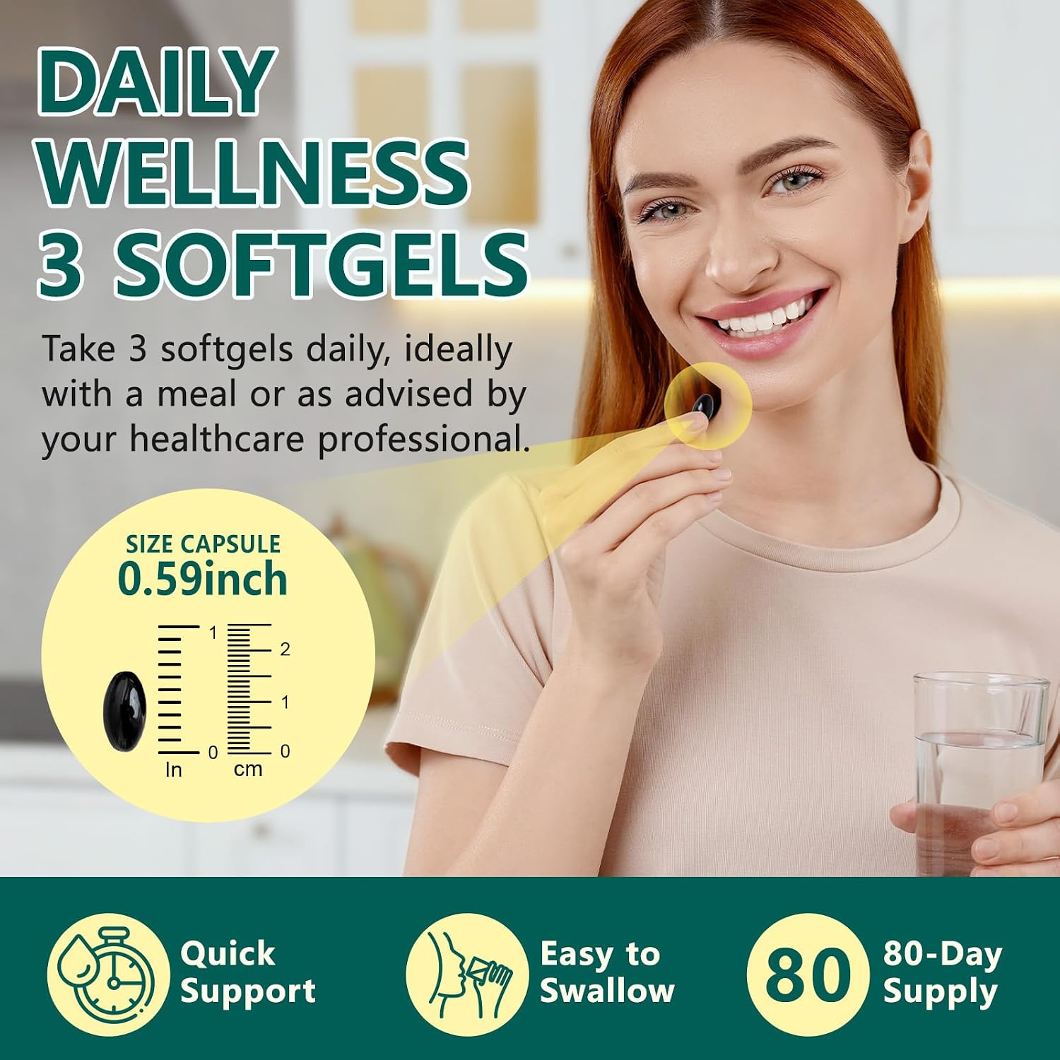 Detalle 1 de FANSHI Lymphatic Drainage Supplements 240 Softgels