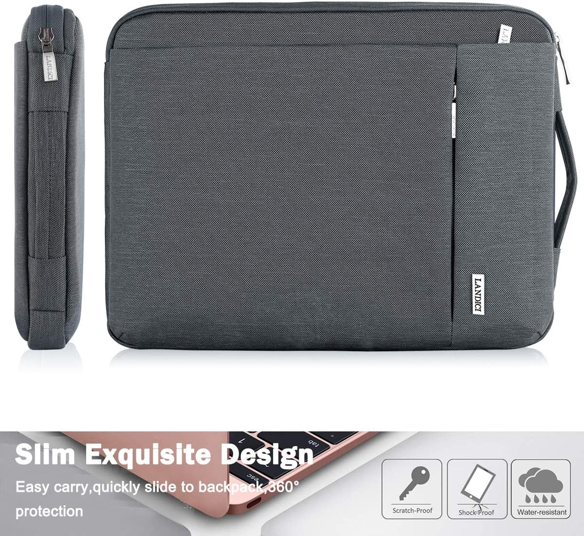 Thumbnail 4 de LANDICI 360° Protective Laptop Sleeve 13" Grey
