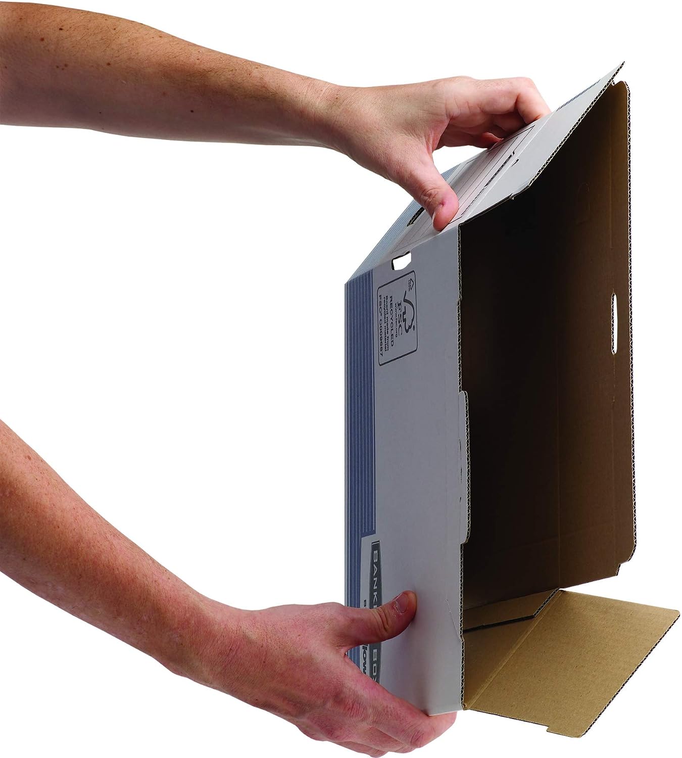 Detalle 2 de Bankers Box 1131102 Scatola Archivio A4+ System – 10 pezzi, dorso 200 mm, FSC