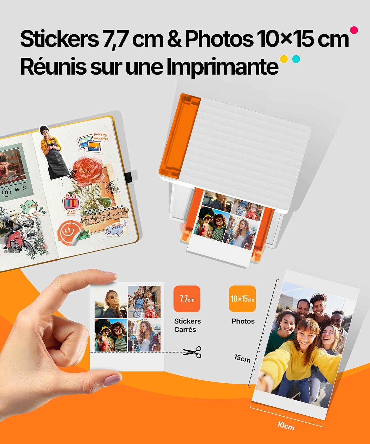 Detalle 2 de Liene Amber M110 Mini imprimante photo 60 tirages