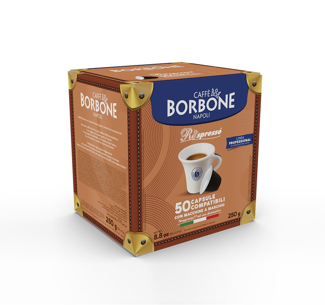 Detalle 2 de Caffè Borbone Respresso Gold-Kaffeemischung – 50 Kapseln, kompatibel mit Nespresso® Haushalts-Espressomaschinen
