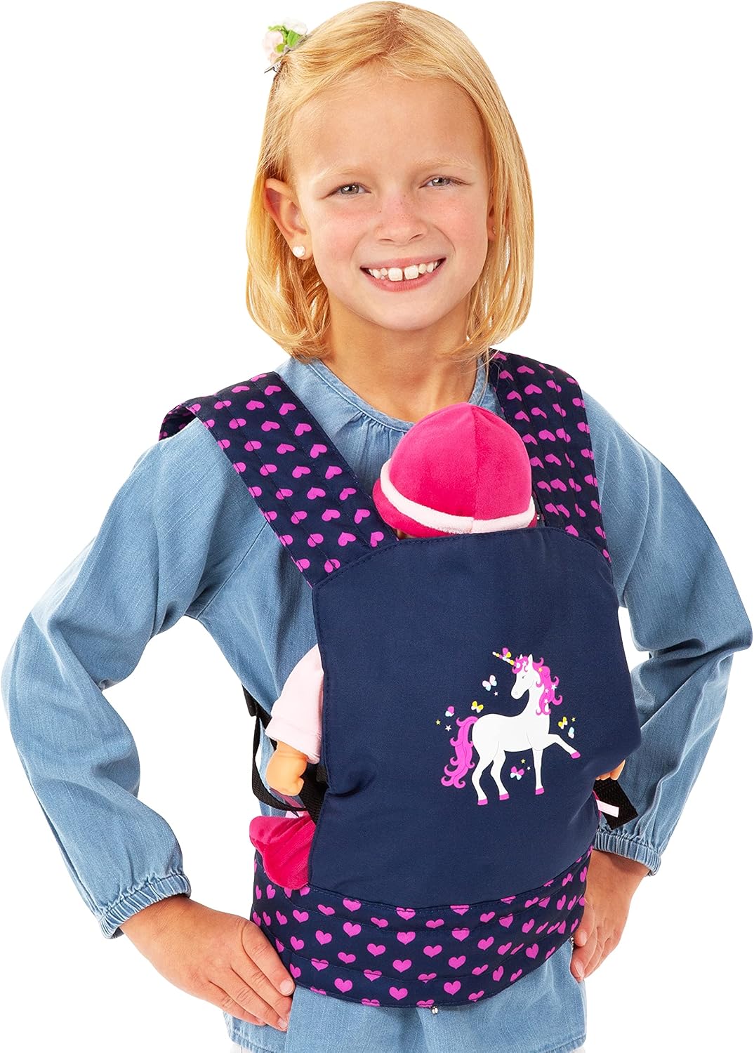 Thumbnail 6 de Bayer Design EasyCarry 62254AA – marsupio porta bambola con tracolla, unicorno blu