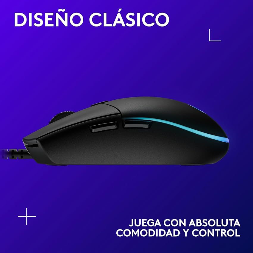 Thumbnail 6 de Logitech G203 LIGHTSYNC Ratón Gaming USB RGB, 8K DPI