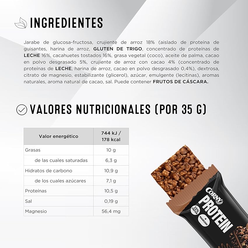 Thumbnail 1 de Corny Crunch and Cream Barritas Proteicas con Colágeno 🍫 (24x35g)