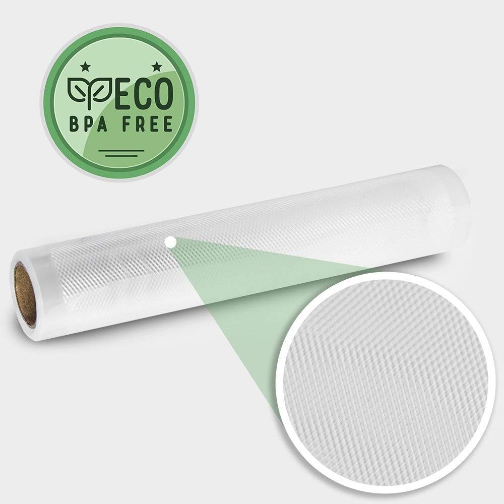 Detalle 2 de Cecotec Rouleaux gaufrés sous vide : set de 2 rouleaux grands 28 x 600 cm, sans BPA