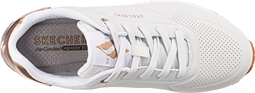 Thumbnail 5 de Skechers Uno Golden Air (mujer) en blanco, con cordones y suela de caucho