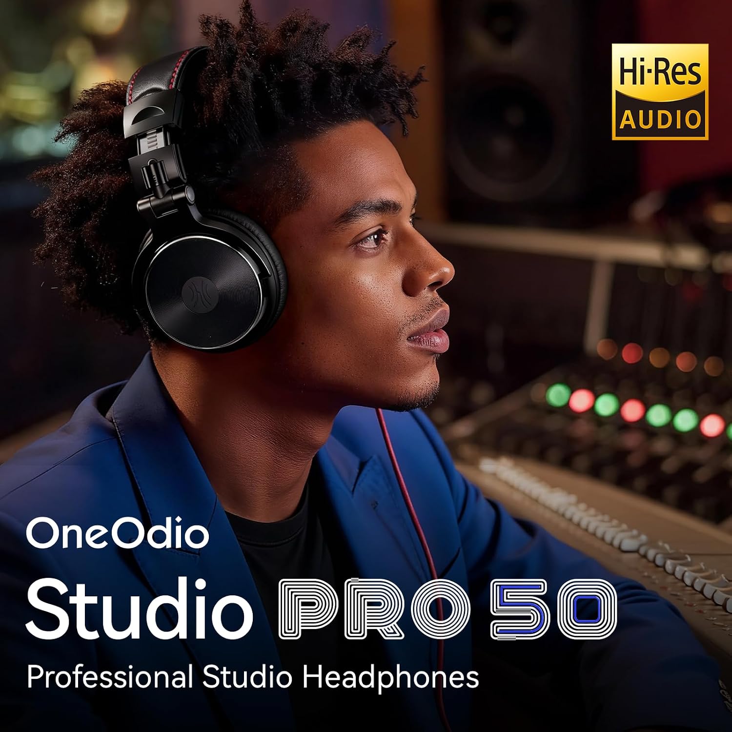 Detalle de OneOdio Pro 50 Wired Studio Headphones with 50 mm Drivers
