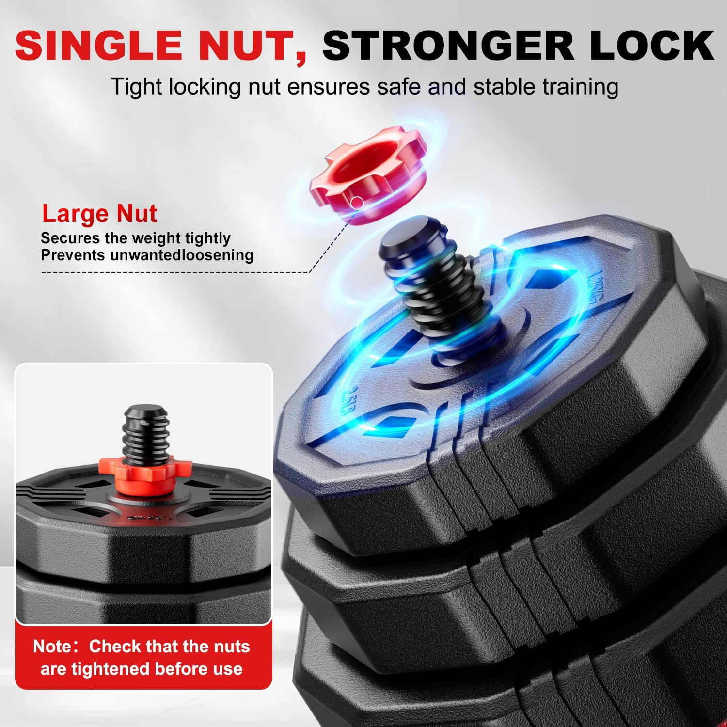 Detalle de Adjustable Dumbbell Set, 5-in-1