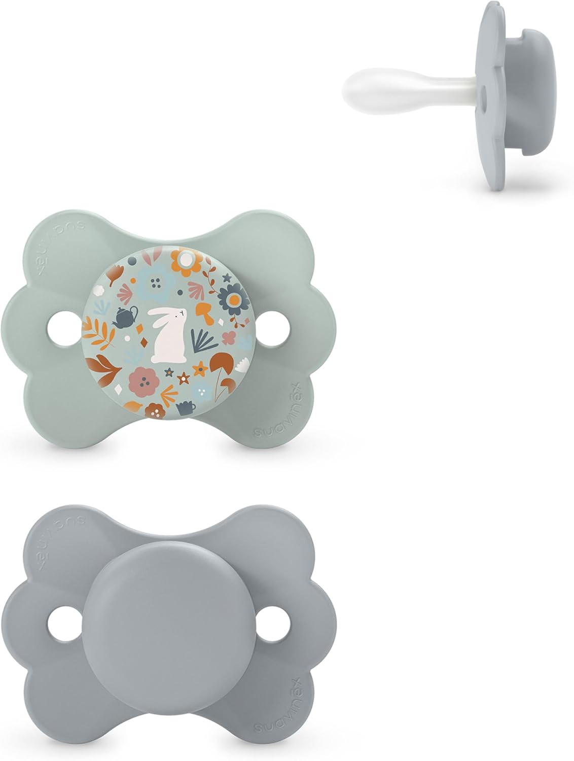 Detalle de Suavinex Wonderland: confezione da 2 ciucci con tettarella simmetrica SX Pro per 6–18 mesi
