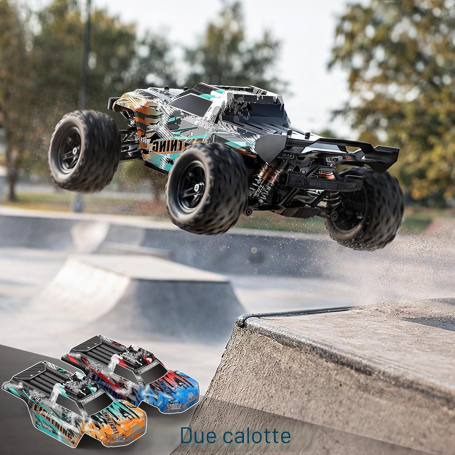 Thumbnail 4 de Womaqu Macchina Telecomandata 1:18 4WD 40 km/h Fuoristrada 2.4GHz con 2 batterie 7.4V
