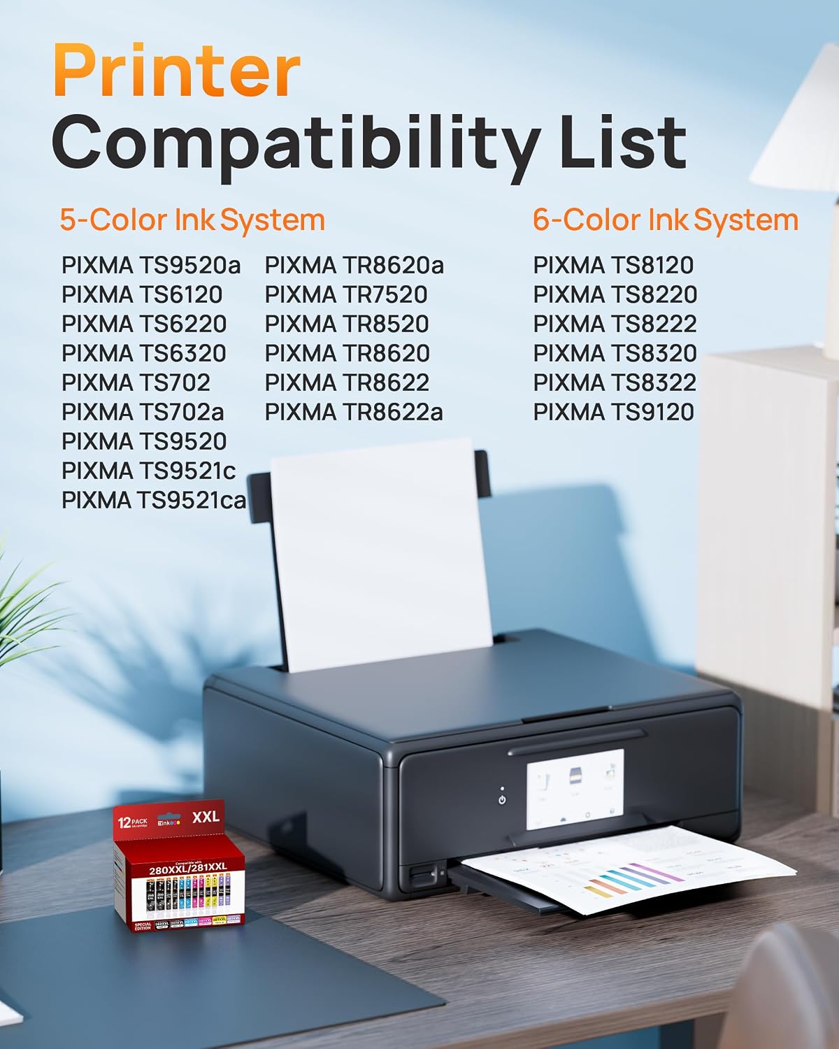 Detalle de E-Z Ink Compatible Ink Cartridges for Canon PGI-280XXL
