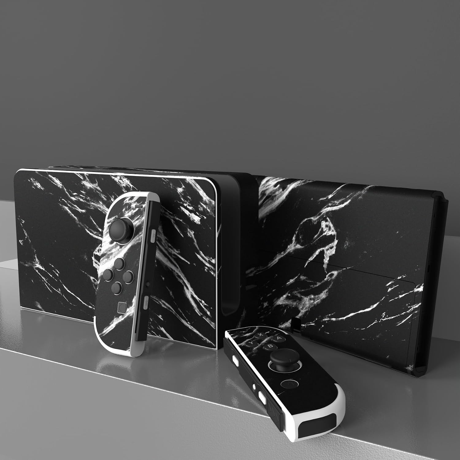 Detalle de PlayVital Autocollant Switch OLED Marbre Noir