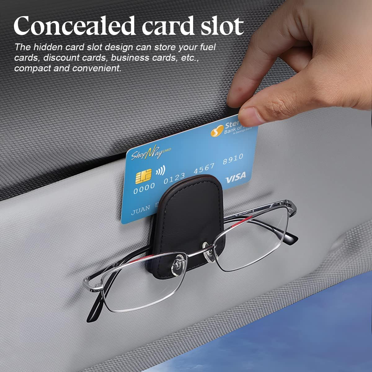 Detalle de Zipelo Magnetic Sunglasses Holder, Royal Blue