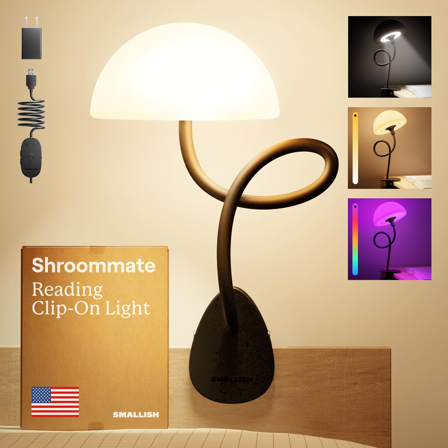 Thumbnail 6 de Shroommate Dorm Room Essential Clip On Bed Light