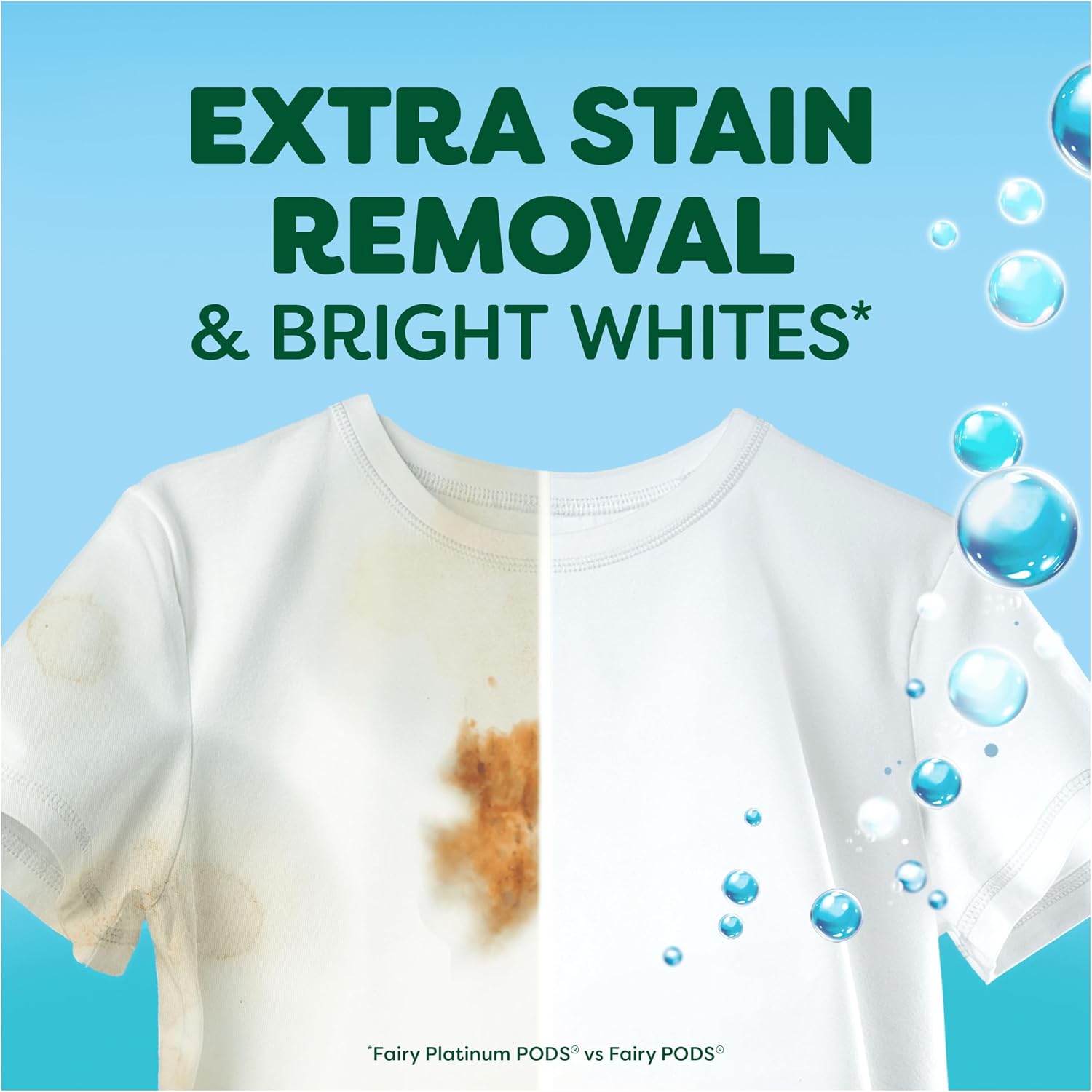 Thumbnail 3 de Fairy Non Bio Platinum Washing Pods Extra Stain Removal (132ct)