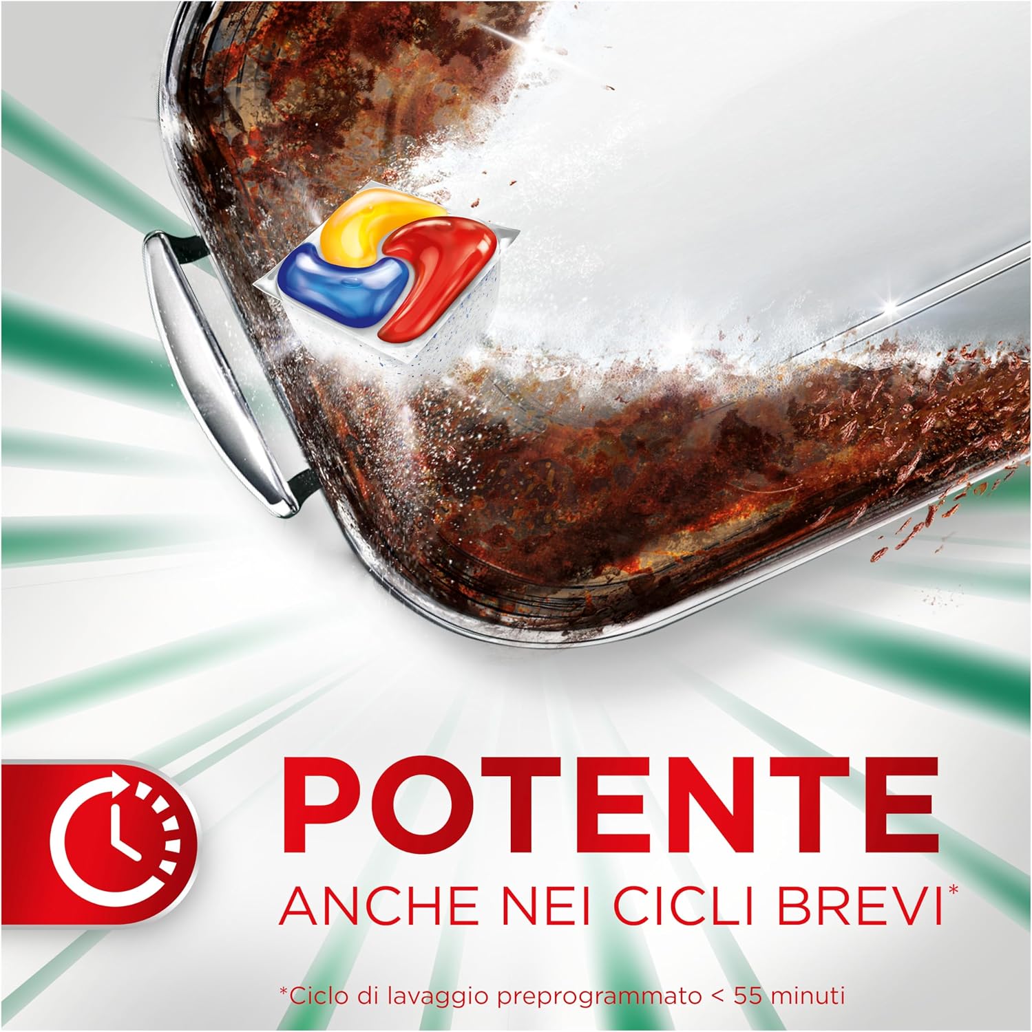 Detalle de Fairy Platinum Plus Pastiglie Lavastoviglie Tutto in Uno 150 Capsule Limone