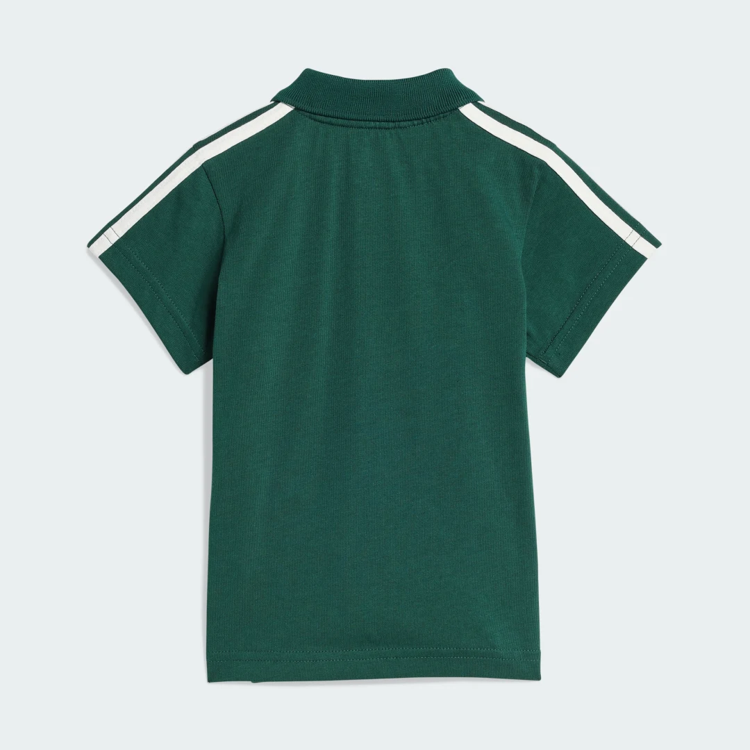 Detalle de CONJUNTO Adidas de Pantalón Corto y Polo en Verde