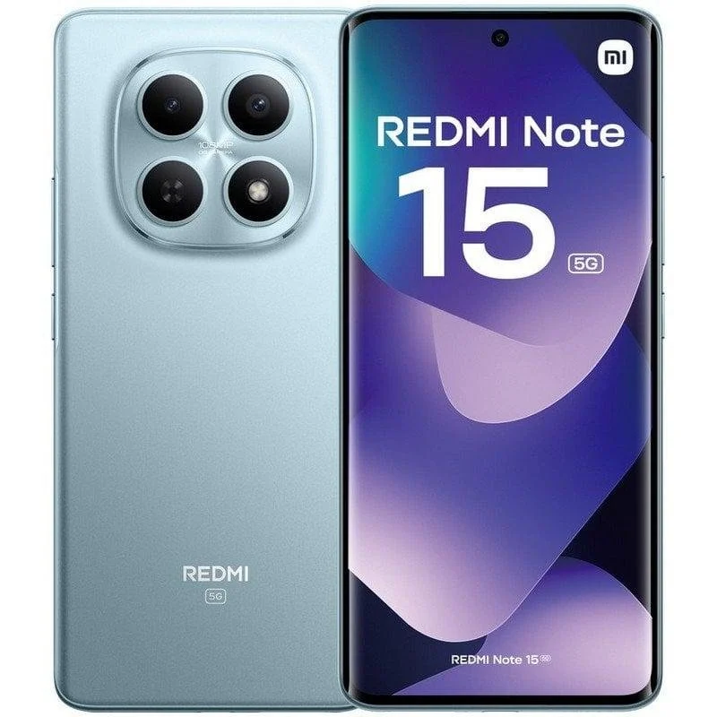 Detalle de Xiaomi Redmi Note 15 5G 12GB/512GB Azul Glaciar: potencia equilibrada y pantalla destacada