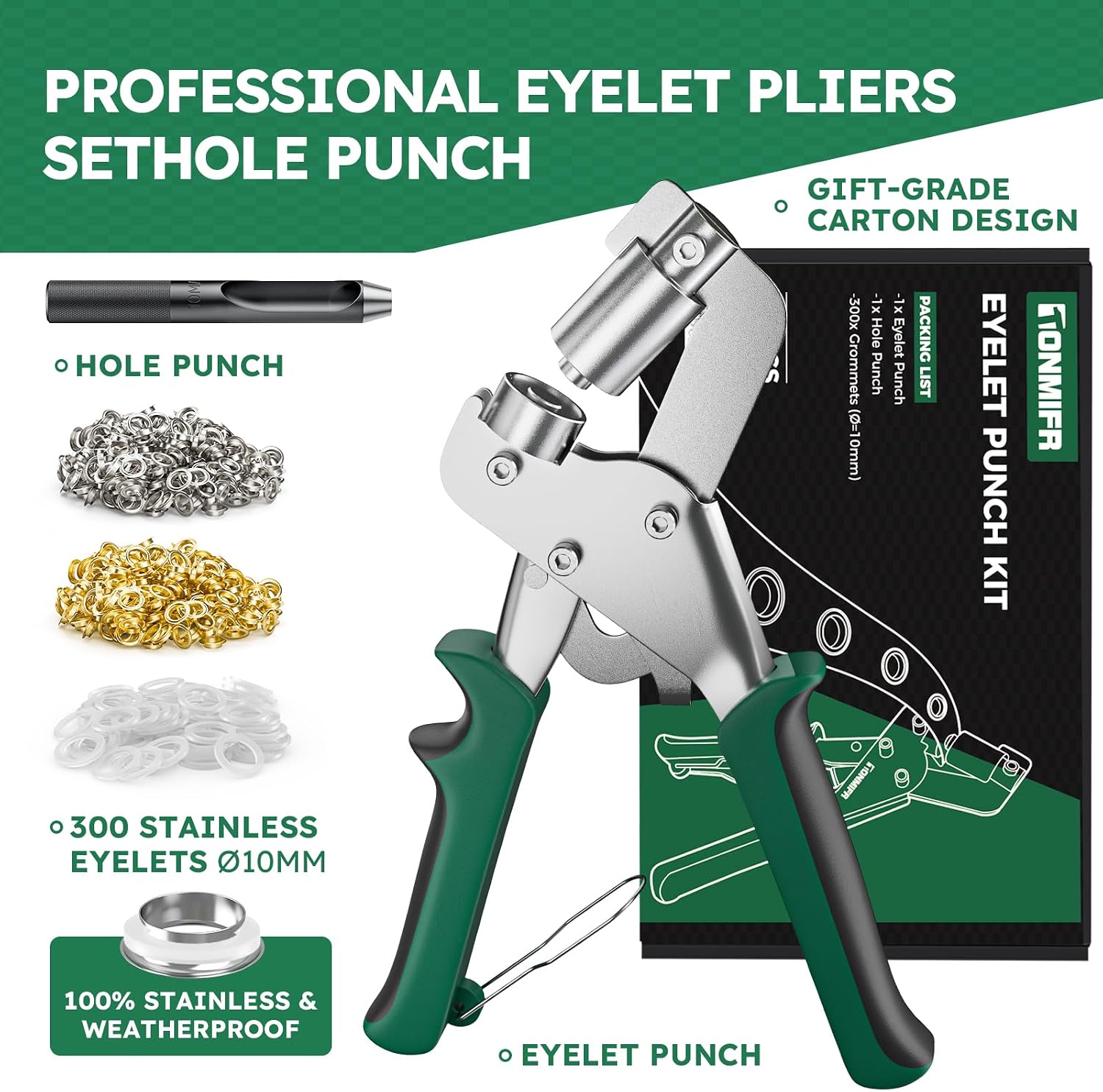 Thumbnail 1 de Tonmifr 10mm Eyelet Punch Kit
