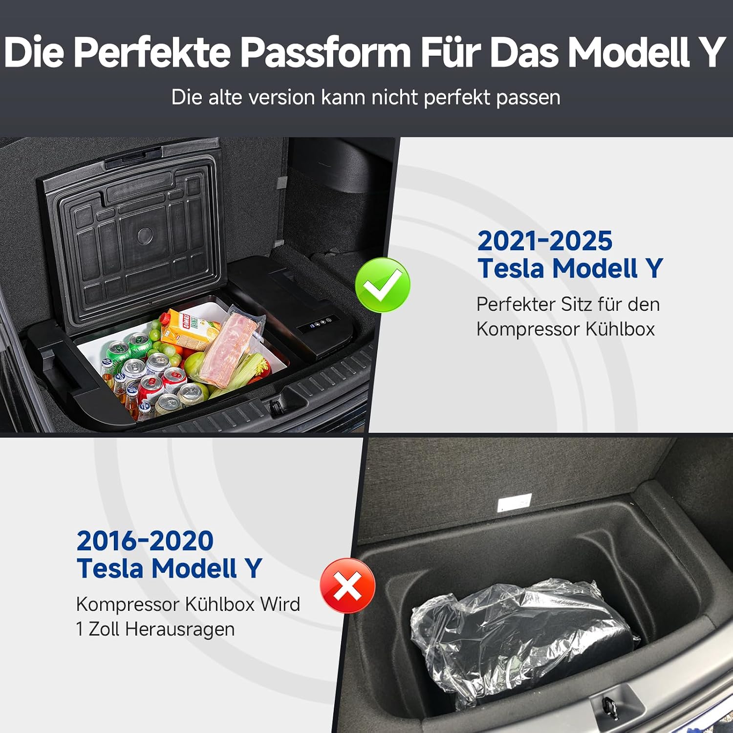 Thumbnail 4 de AAOBOSI Kompressor Kühlbox 35L für Tesla Model Y