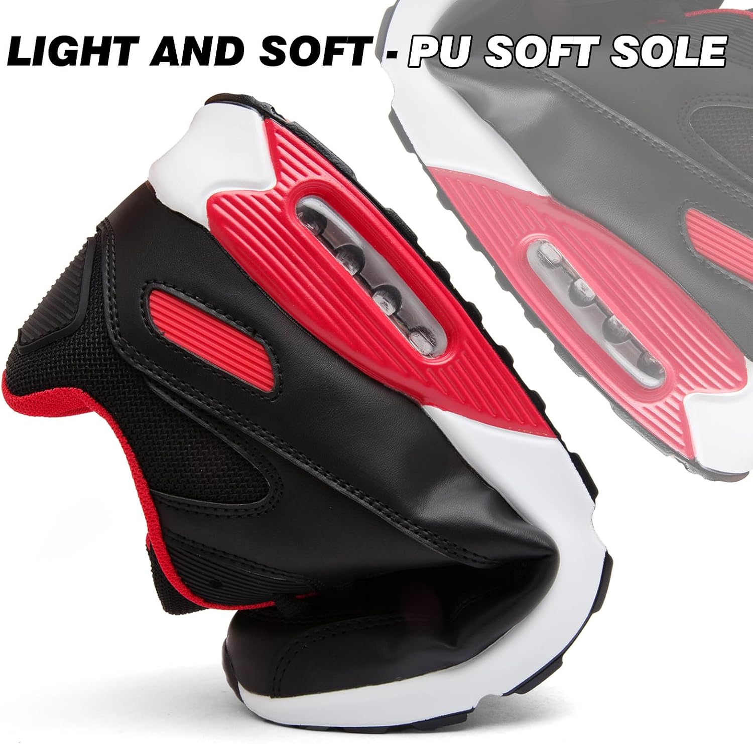 Detalle 2 de LECYGNB Men's Fashion Trainers: Lightweight, Breathable Running Shoes for Everyday and Sports