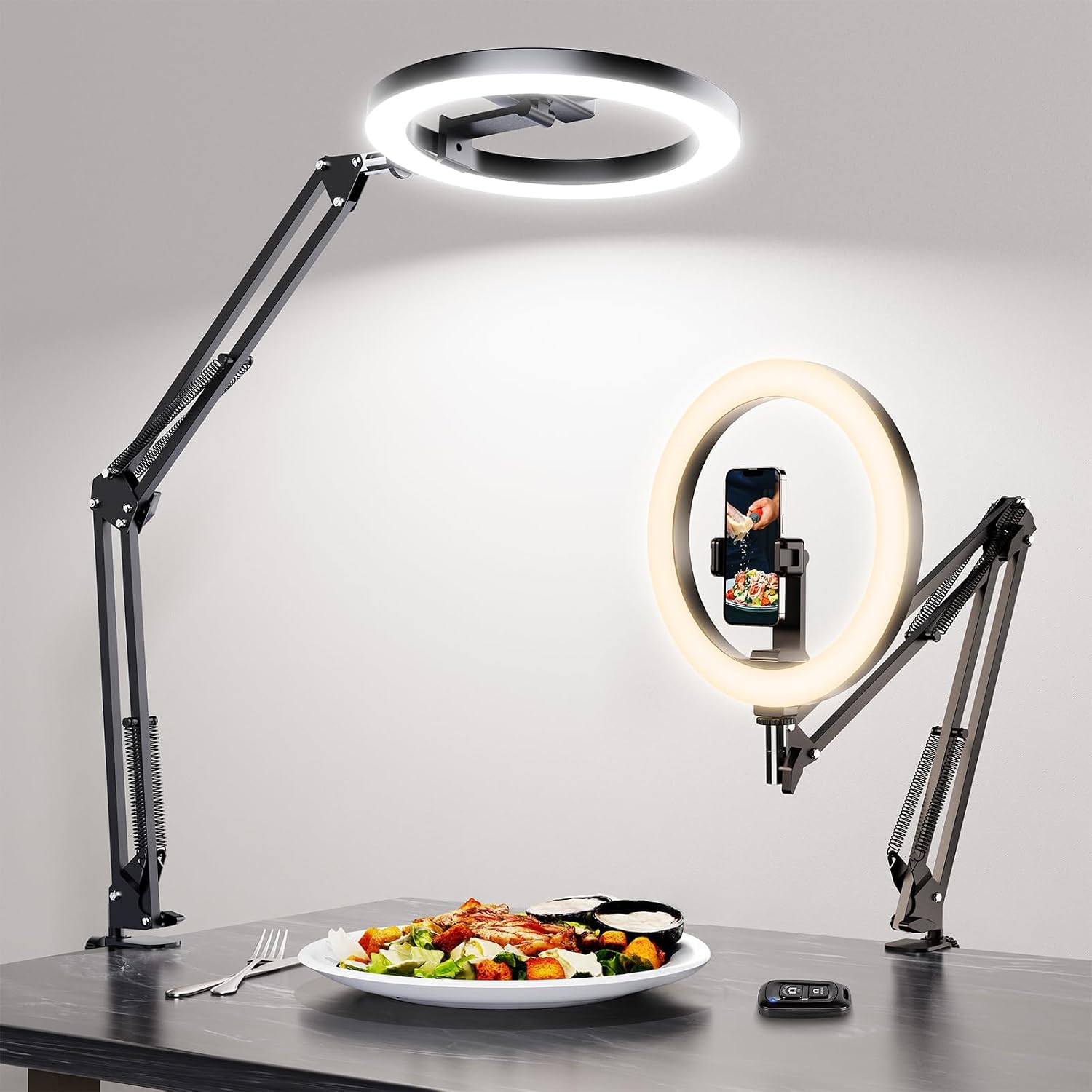 Detalle de LUXSURE Overhead Stativ mit Ringlicht