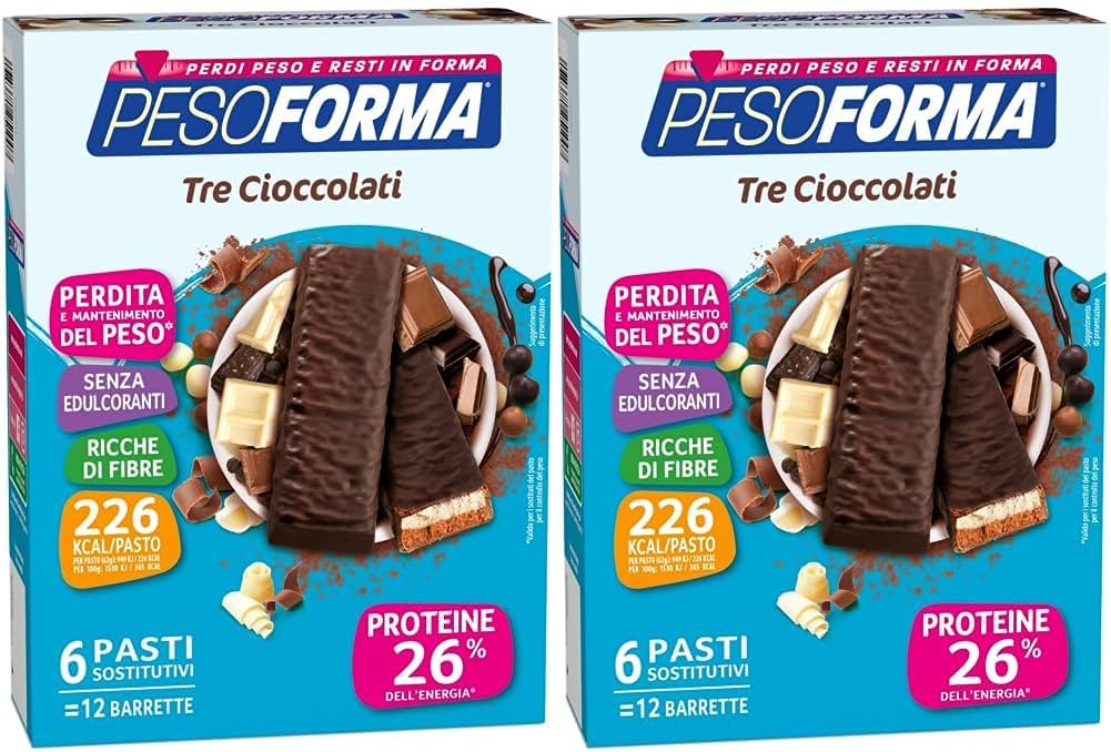 Thumbnail 6 de Pesoforma Barrette Cioccolato Cuore Cocco – 2 barrette, 1 pasto completo a 237 kcal, proteine 25%