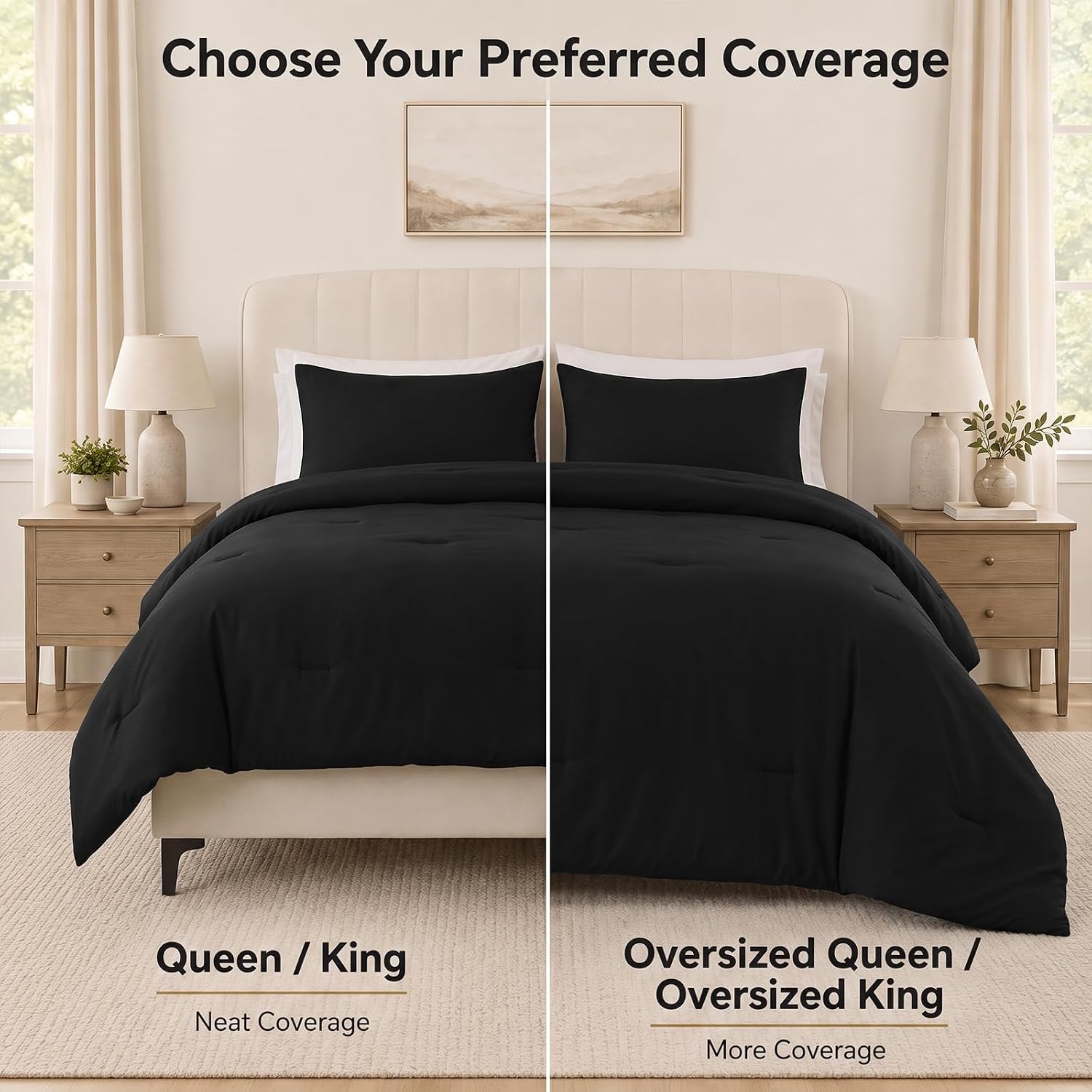 Thumbnail 5 de CozyLux Queen Comforter Set 88x88