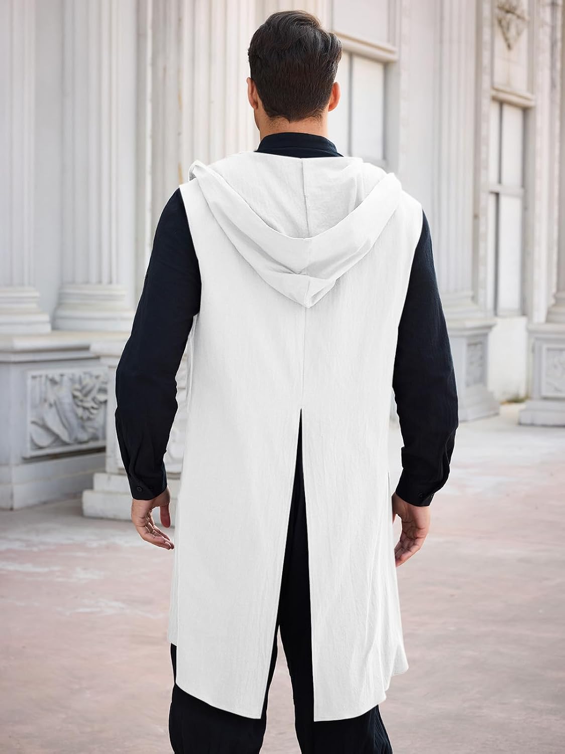 Detalle de Runcati Medieval Hooded Surcoat, Cotton