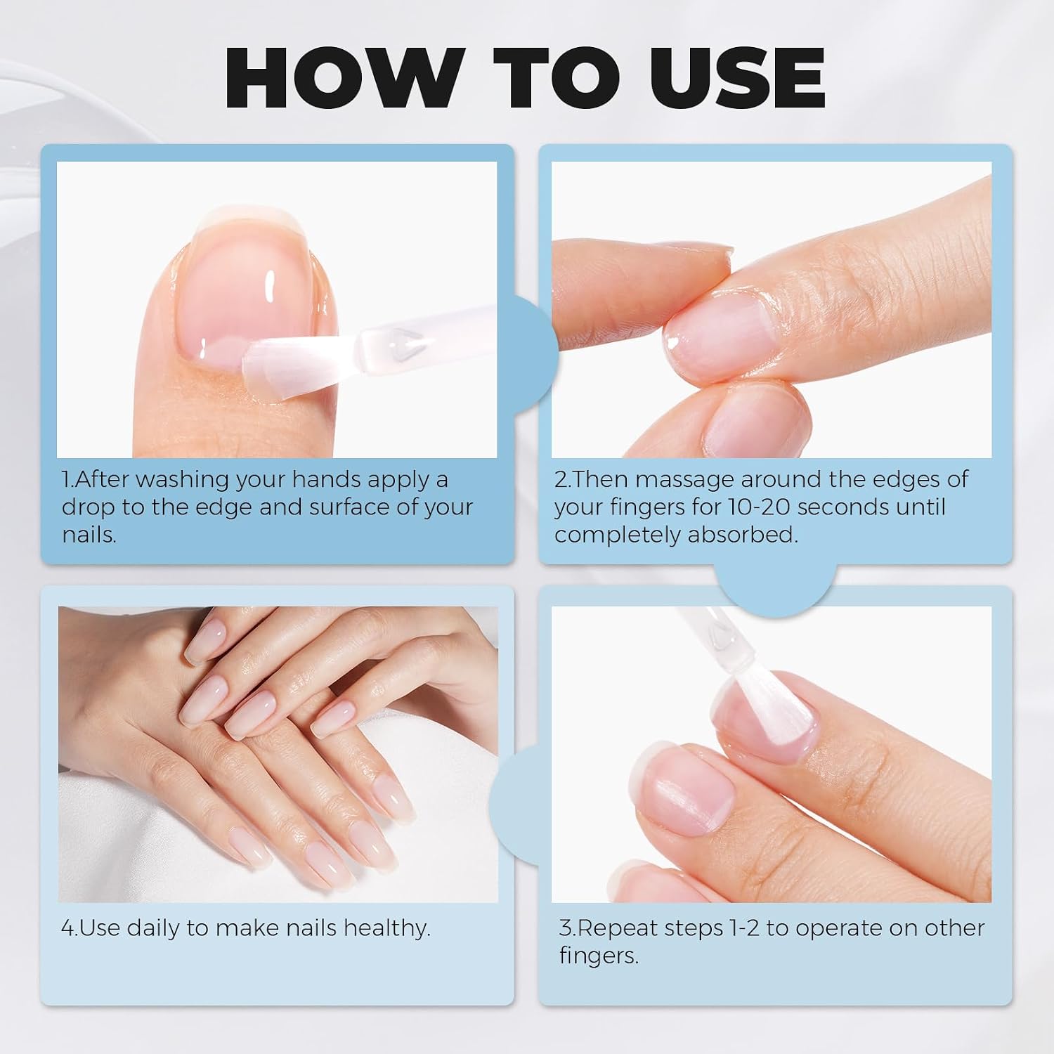 Detalle 2 de TOMICCA Huile Cuticules Ongles 15ml – Soin régénérant et hydratant pour cuticules et ongles