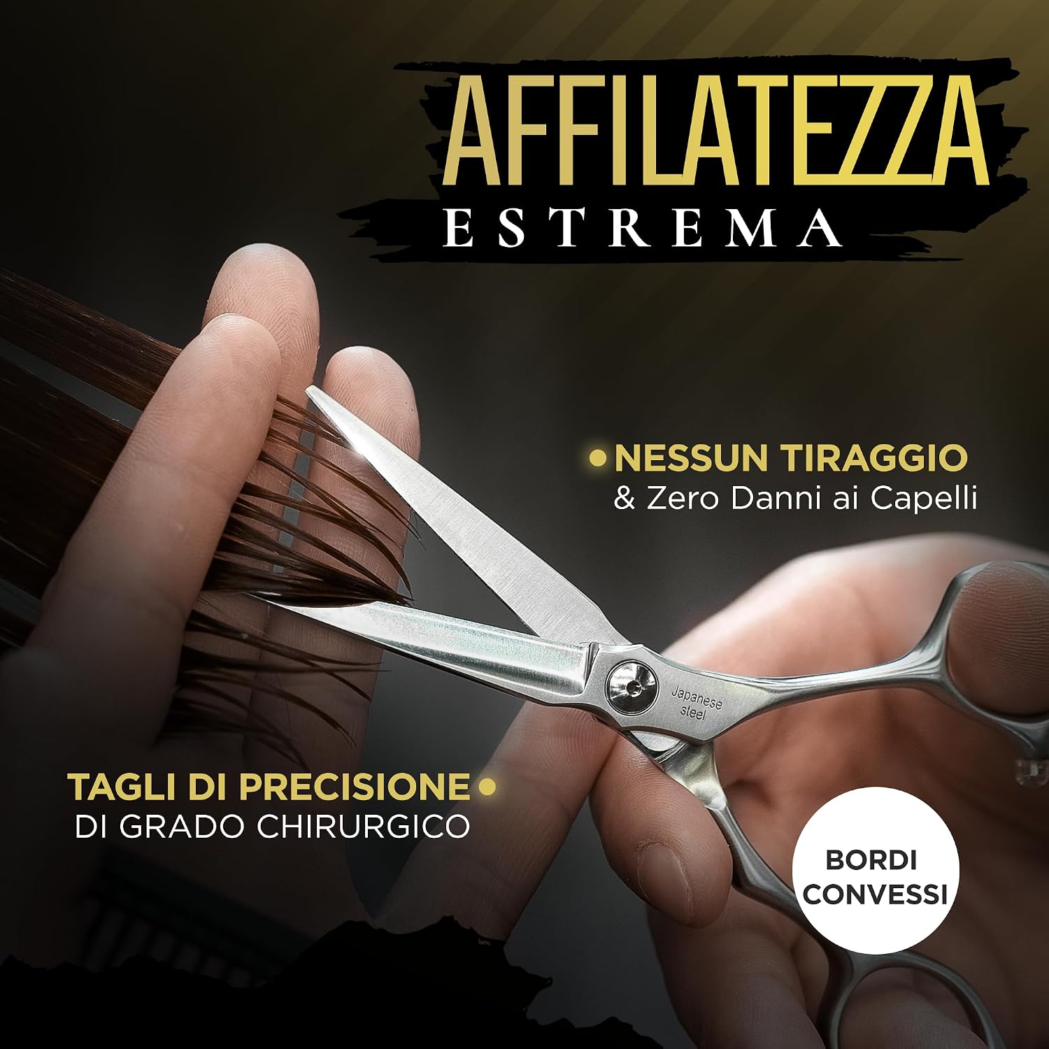 Thumbnail 2 de Fagaci Forbici Parrucchiere Professionali 6" in Acciaio Giapponese Hitachi 440C – Affilate da Rasoi, Lame Durable e Taglio Ultr precise