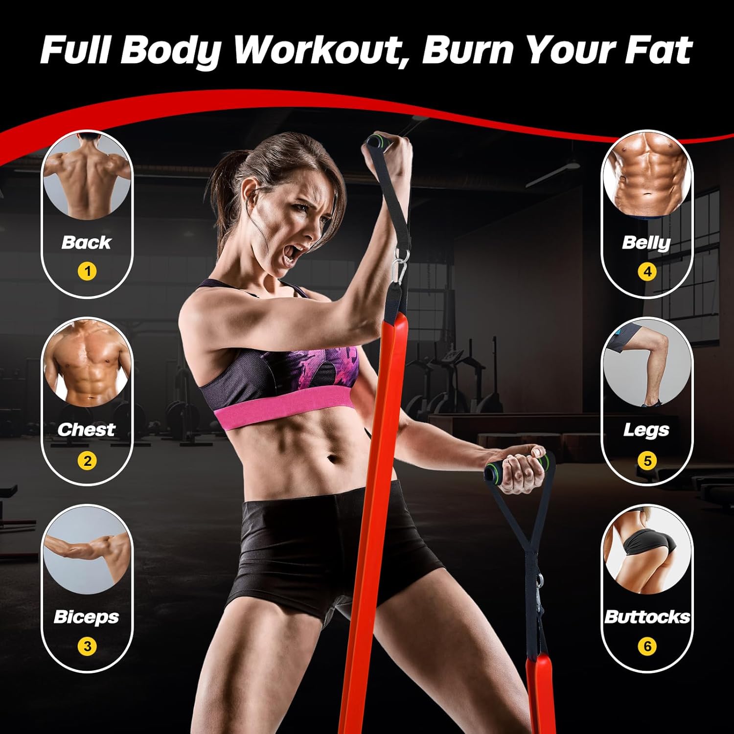 Thumbnail 5 de Fokky Fitnessbänder Set mit 3 Stärken
