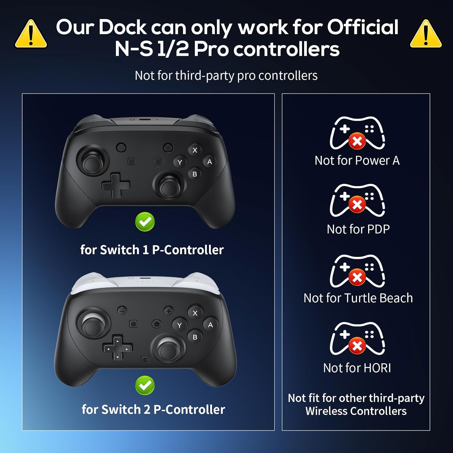 Thumbnail 1 de FASTSNAIL Charging Dock for Switch 2 Joycon 2 & Official P-Controller (with LED charge indicator)