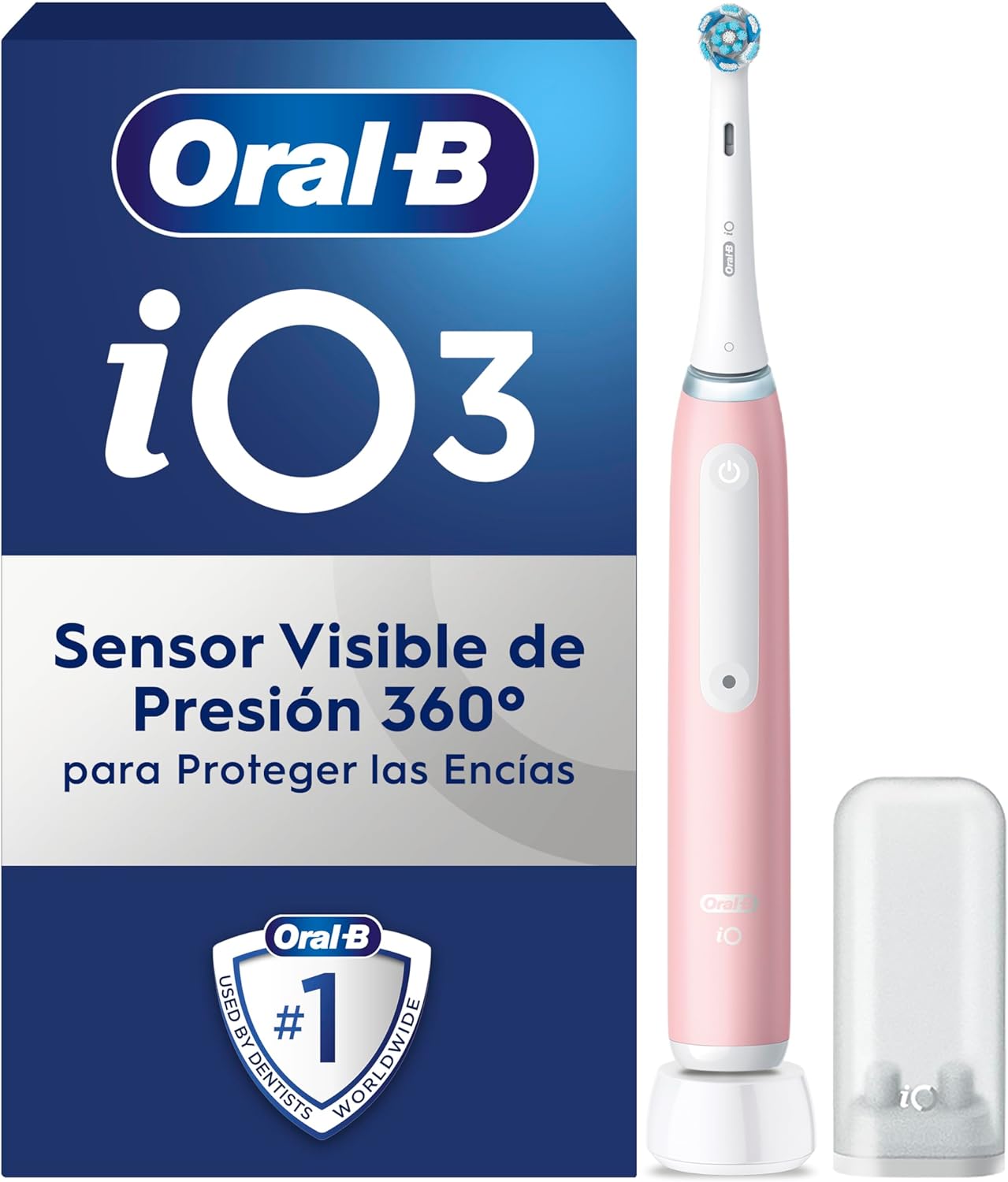 Detalle de Oral-B iO 3N CepilloEléctrico Rosa 🦷 con Estuche Viaje