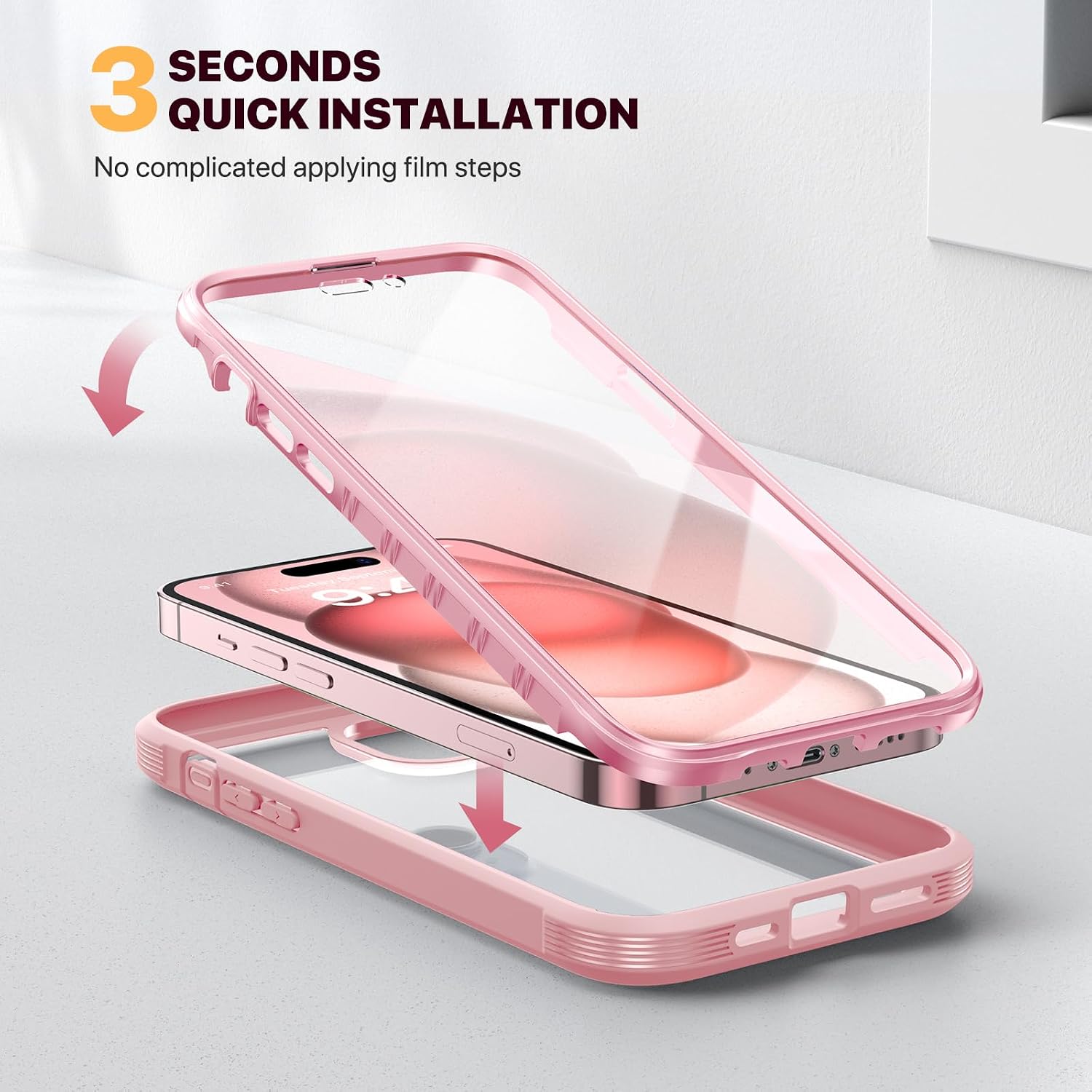 Thumbnail 6 de Diaclara iPhone 15 rugged case with 6.1" screen protector