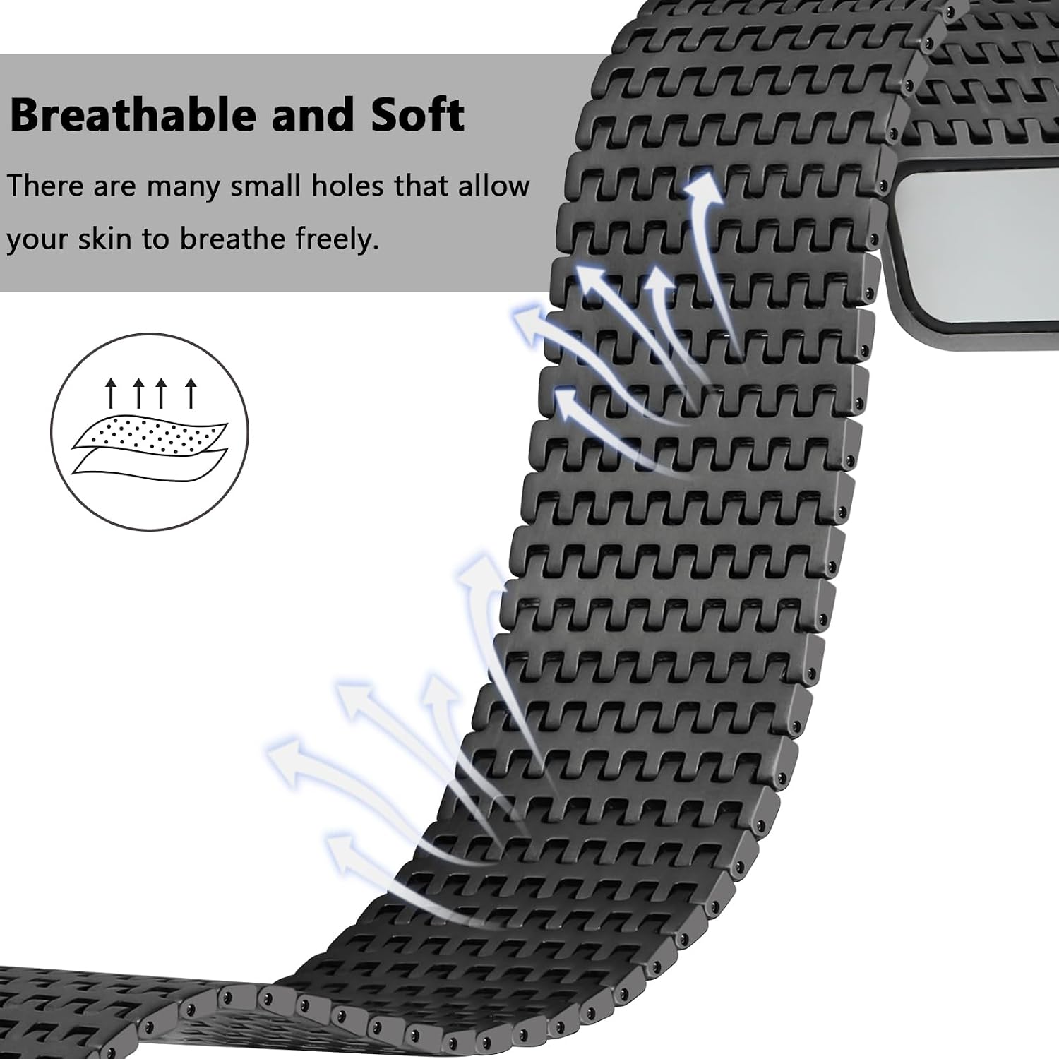 Detalle 1 de Anlinser Magnetisches Armband für Apple Watch 42 mm