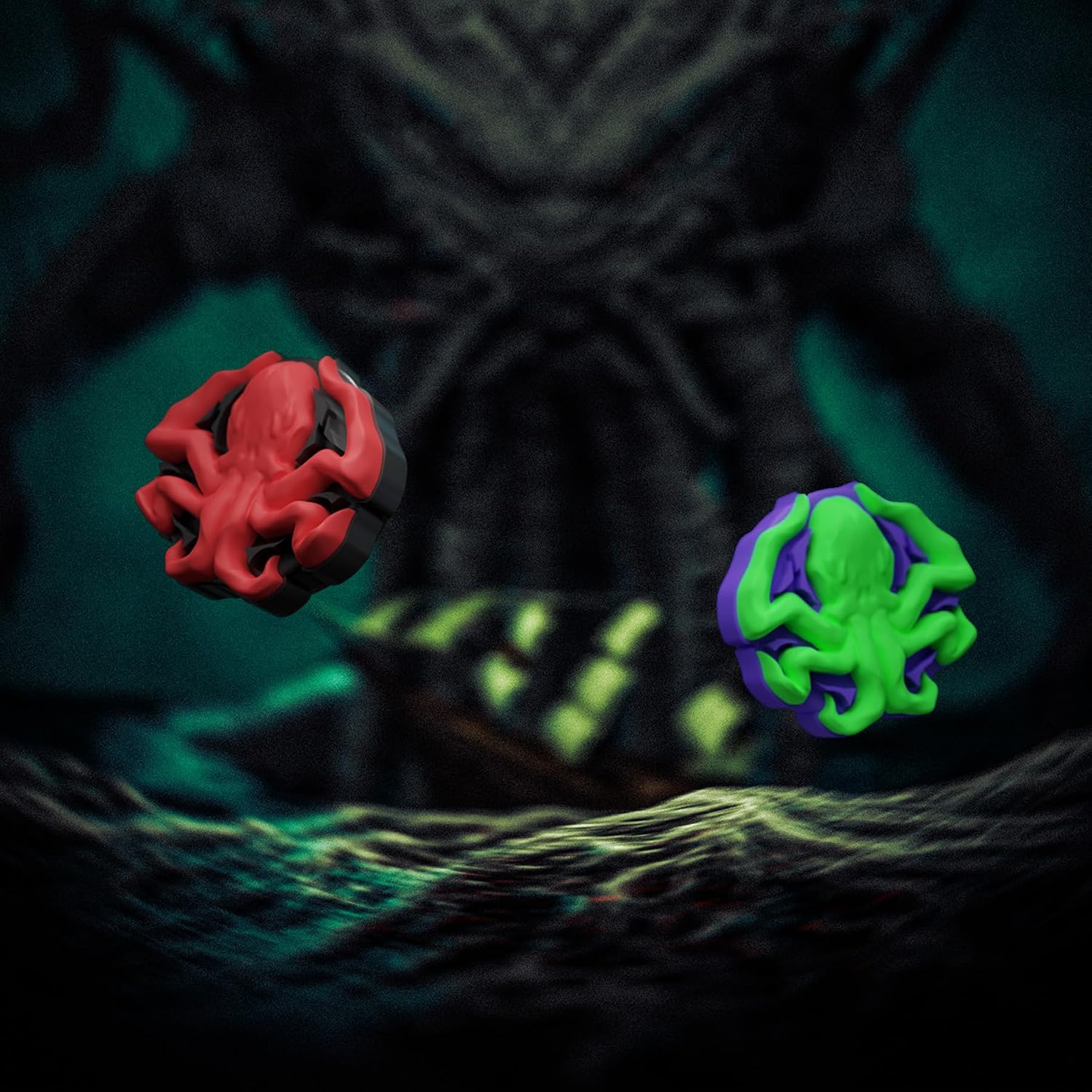Thumbnail 4 de playvital Joystick Caps for Nintendo Switch – Cthulhu The Octopus Thumbstick Covers