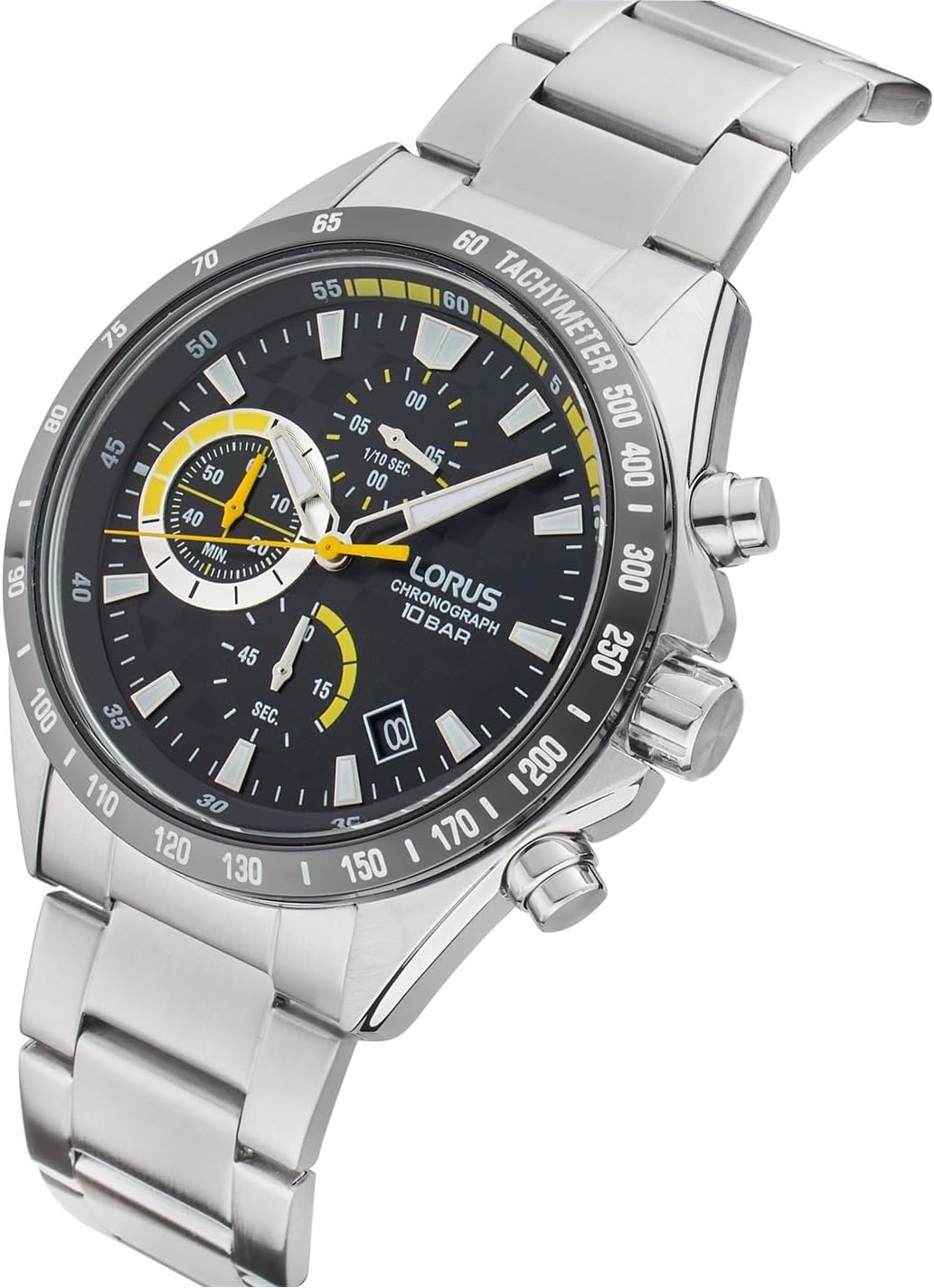 Detalle 1 de Lorus Herren Analog Quarz Uhr mit Metallband RM313JX9 (Schwarz)