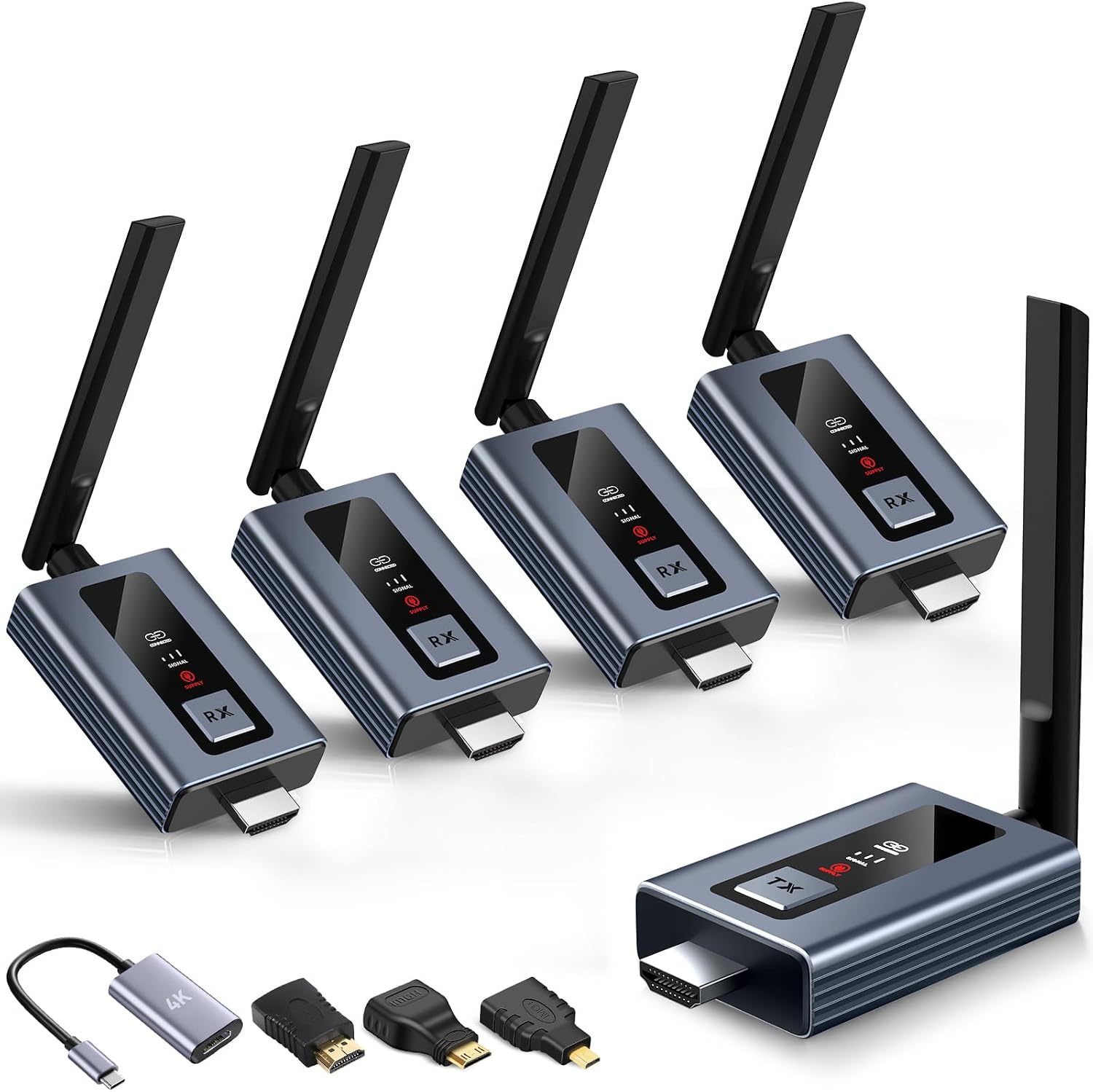 Detalle de Lielyhod Wireless HDMI Extender with 4 Receivers