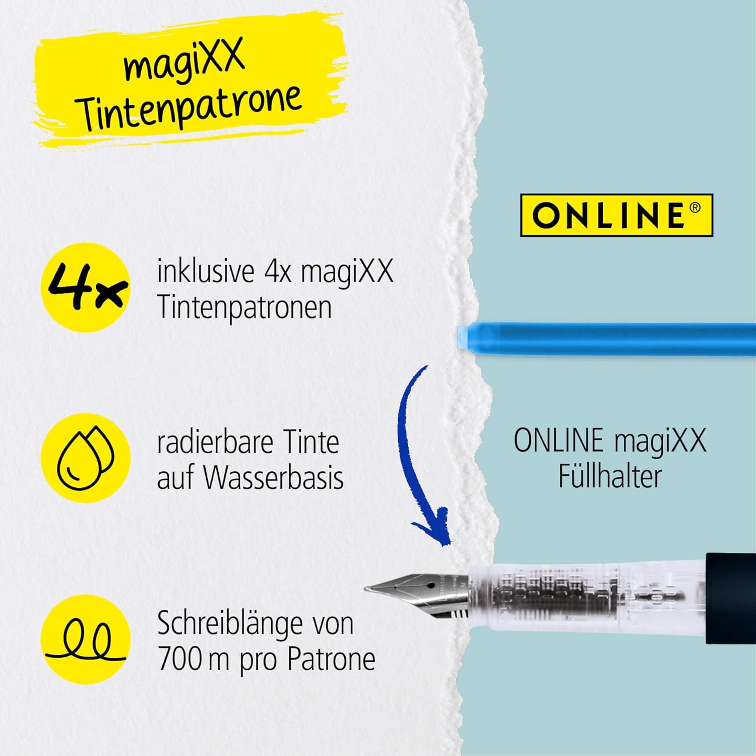 Thumbnail 6 de ONLINE magiXX Deep Ocean Füllhalter 4 Patronen