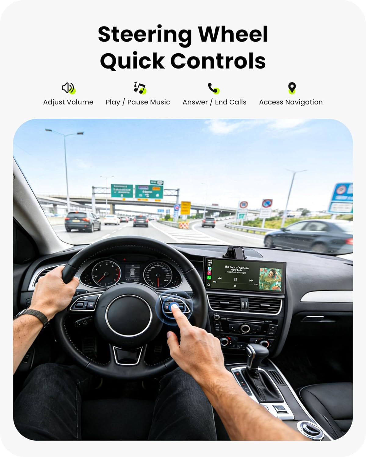 Thumbnail 6 de AVAETT 9.26" Wireless CarPlay Screen: Portable Car Tablet with Backup Camera & OTA Updates