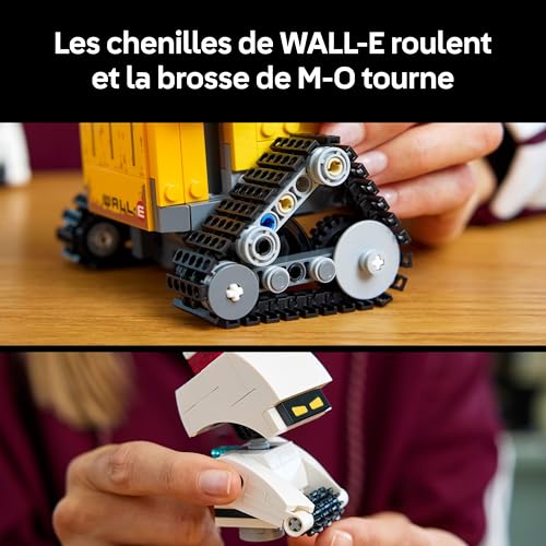 Detalle 2 de LEGO Disney et Pixar Wall-E et Eve – Set de Construction pour Adulte, Maquette à Exposer (43279)