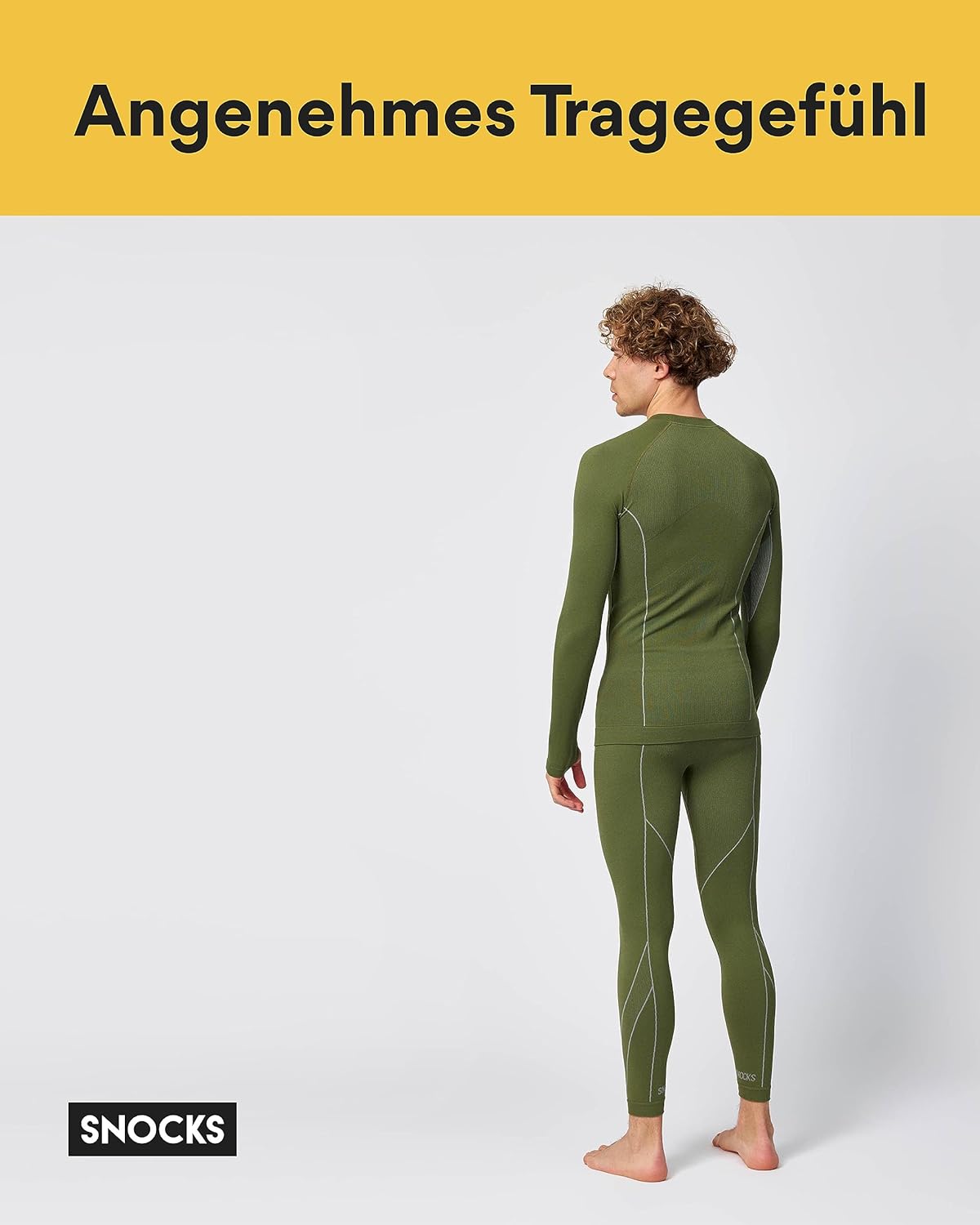 Thumbnail 2 de Snocks maglia e calzamaglia termica uomo (tuta termica) per sport e giornate fredde, taglia M-XXL