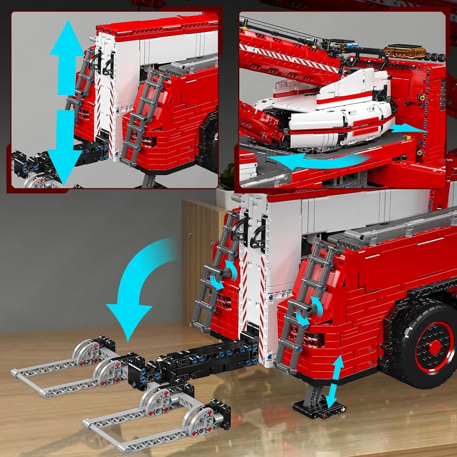 Thumbnail 2 de Mould King 19008 Technik Ferngesteuerter Abschleppwagen – 10966 Teile, 2,4 GHz Fernsteuerung