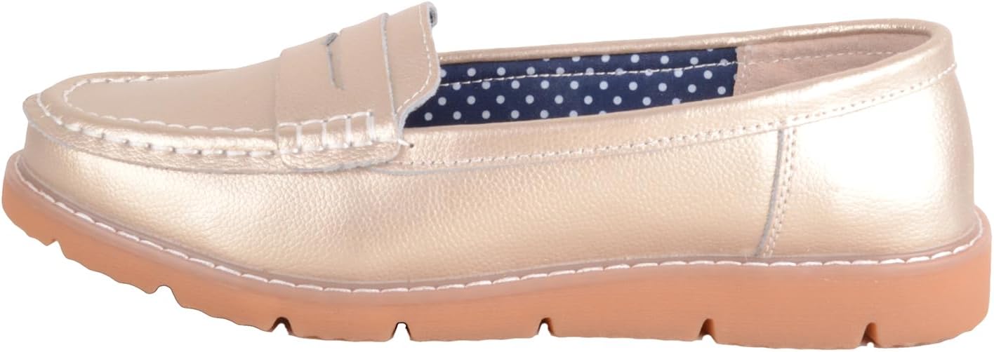 Thumbnail 3 de Womens Easy Slip On Summer Boat Loafer Shoe with Chunky Sole