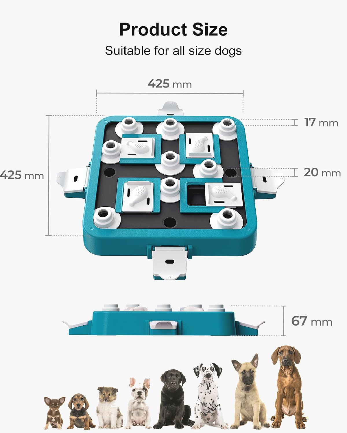 Thumbnail 4 de LACCEN Hundespielzeug Intelligenz „Level 3 in 1“ – interaktives Puzzle zur Futterbelohnung