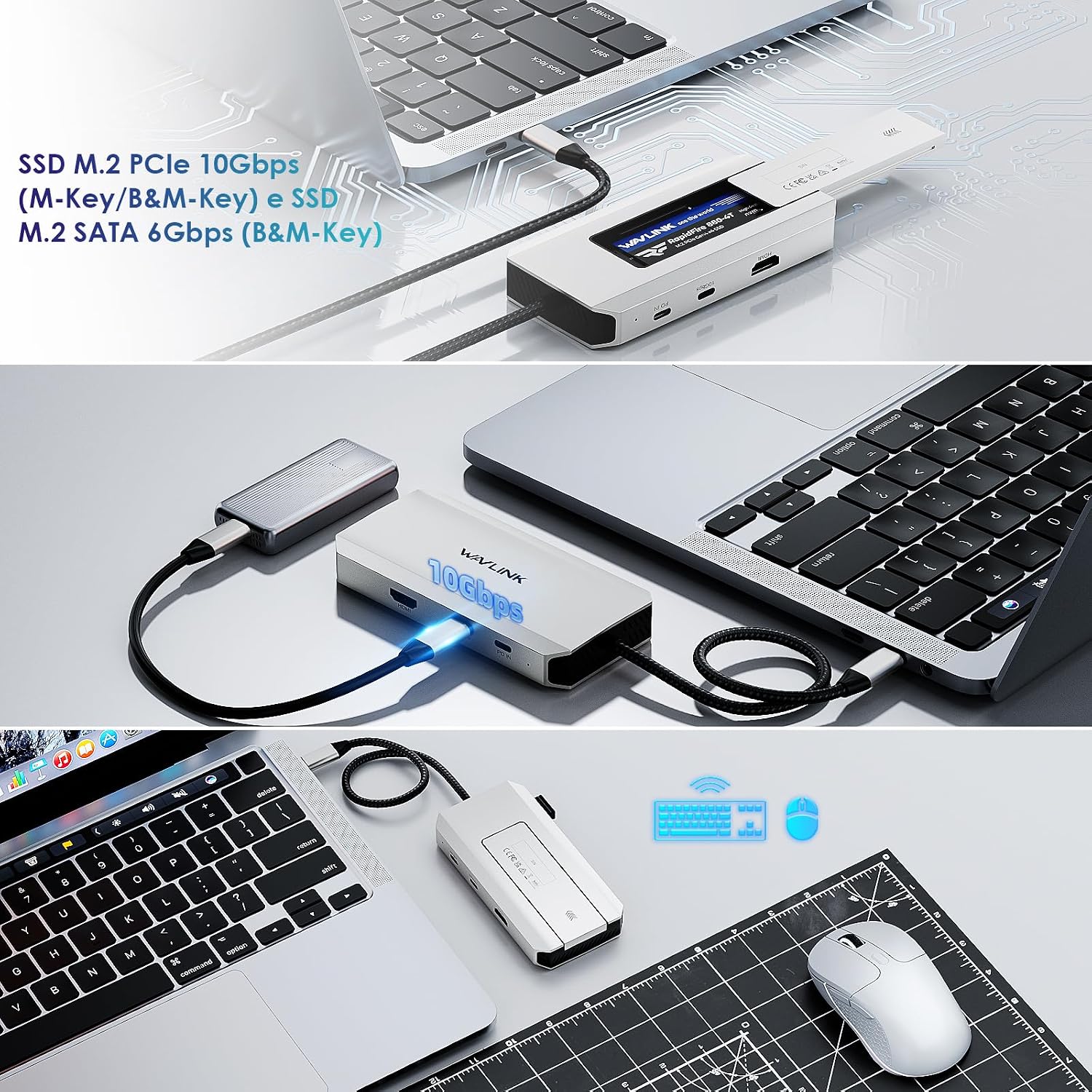 Thumbnail 6 de WAVLINK 10 Gbps USB-C Hub con SSD M.2